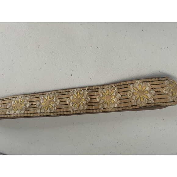 Hadley Pollet Floral Embroidered Reversible Belt Small Medium Boho Festival $139 main image 5